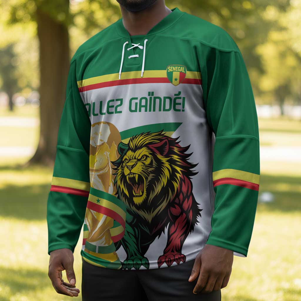 Personalized Senegal WC26 Future Champions Hockey Jersey Lions de la Teranga Allez Gainde
