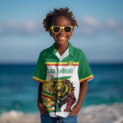 Personalized Senegal WC26 Future Champions Kid Hawaiian Shirt Lions de la Teranga Allez Gainde