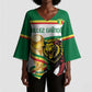Personalized Senegal WC26 Future Champions Kimono Sleeve Blouse Lions de la Teranga Allez Gainde