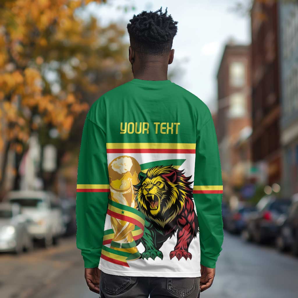 Personalized Senegal WC26 Future Champions Long Sleeve Shirt Lions de la Teranga Allez Gainde