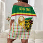 Personalized Senegal WC26 Future Champions Off Shoulder Short Dress Lions de la Teranga Allez Gainde