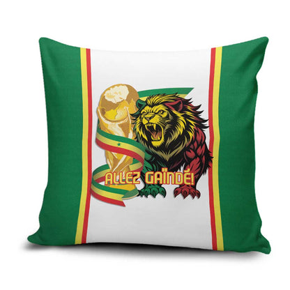 Senegal WC26 Future Champions Pillow Cover Lions de la Teranga Allez Gainde