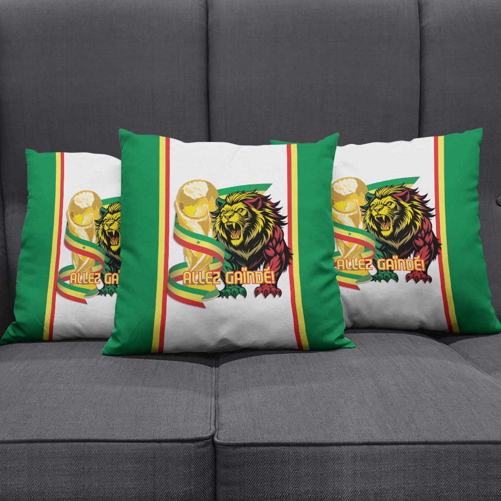 Senegal WC26 Future Champions Pillow Cover Lions de la Teranga Allez Gainde