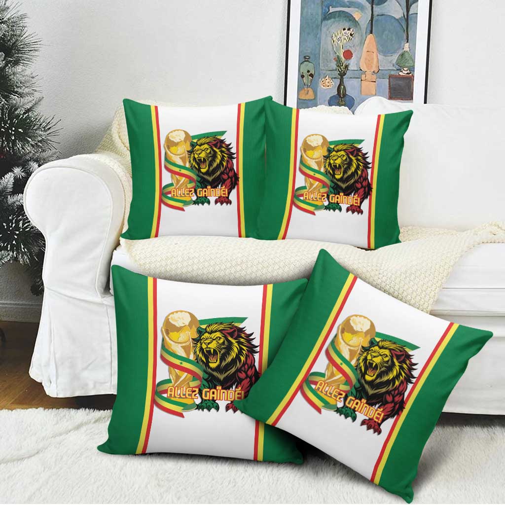 Senegal WC26 Future Champions Pillow Cover Lions de la Teranga Allez Gainde