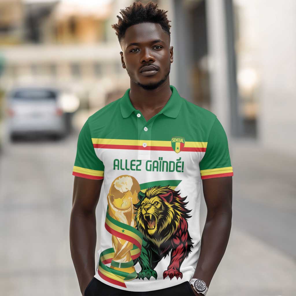 Personalized Senegal WC26 Future Champions Polo Shirt Lions de la Teranga Allez Gainde