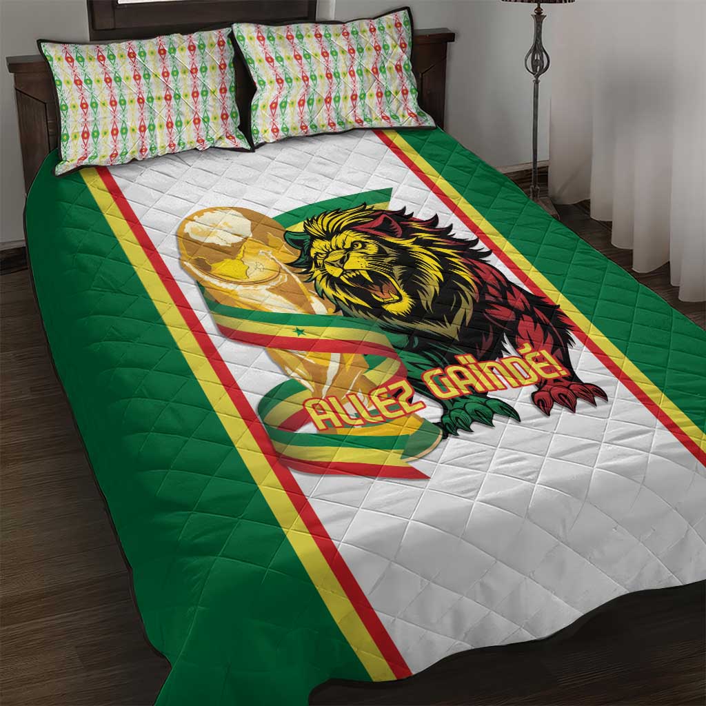 Senegal WC26 Future Champions Quilt Bed Set Lions de la Teranga Allez Gainde