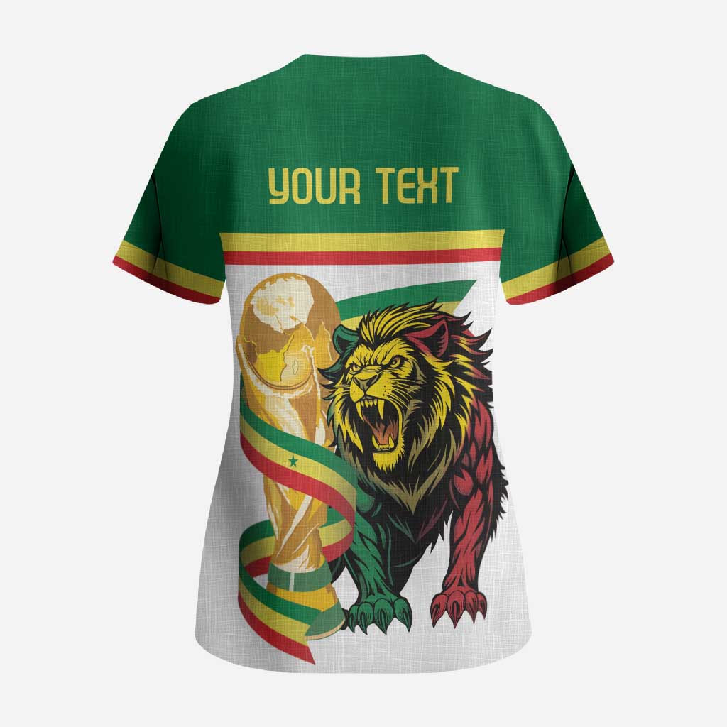 Personalized Senegal WC26 Future Champions Scrub Top Lions de la Teranga Allez Gainde