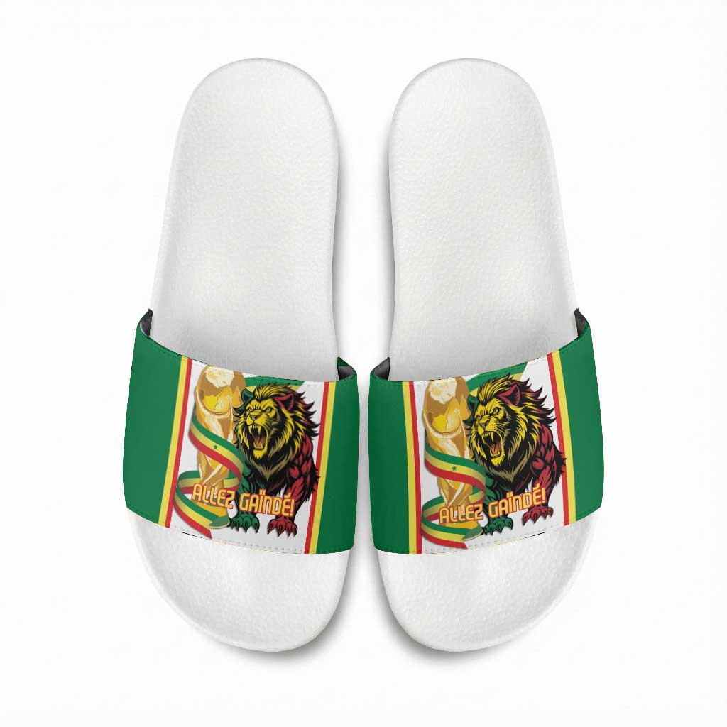 Senegal WC26 Future Champions Slide Sandals Lions de la Teranga Allez Gainde