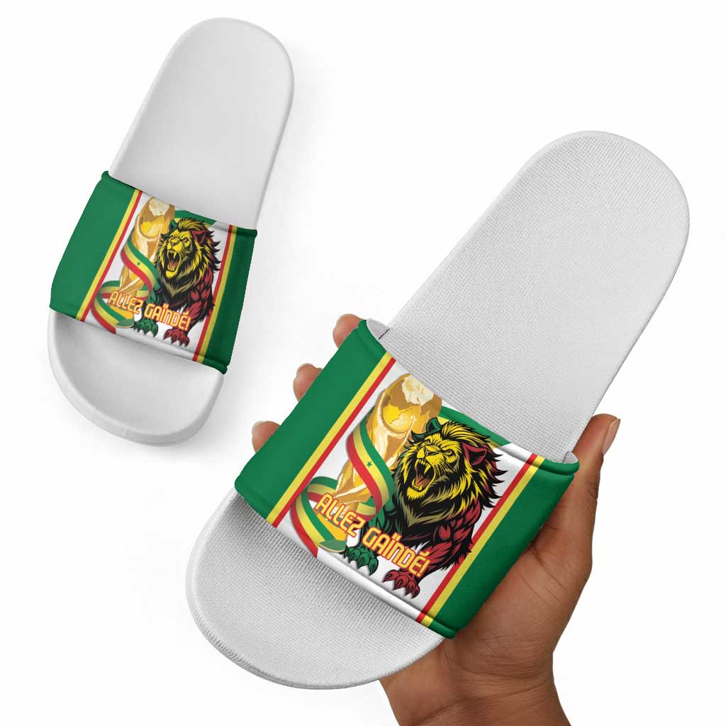 Senegal WC26 Future Champions Slide Sandals Lions de la Teranga Allez Gainde