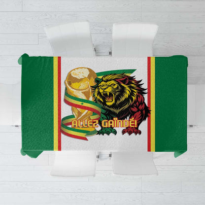 Senegal WC26 Future Champions Tablecloth Lions de la Teranga Allez Gainde