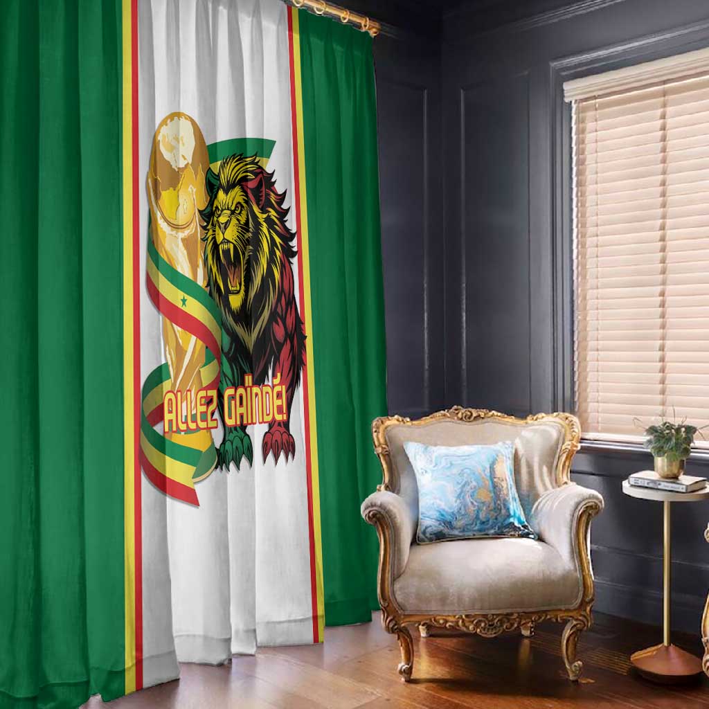 Senegal WC26 Future Champions Window Curtain Lions de la Teranga Allez Gainde