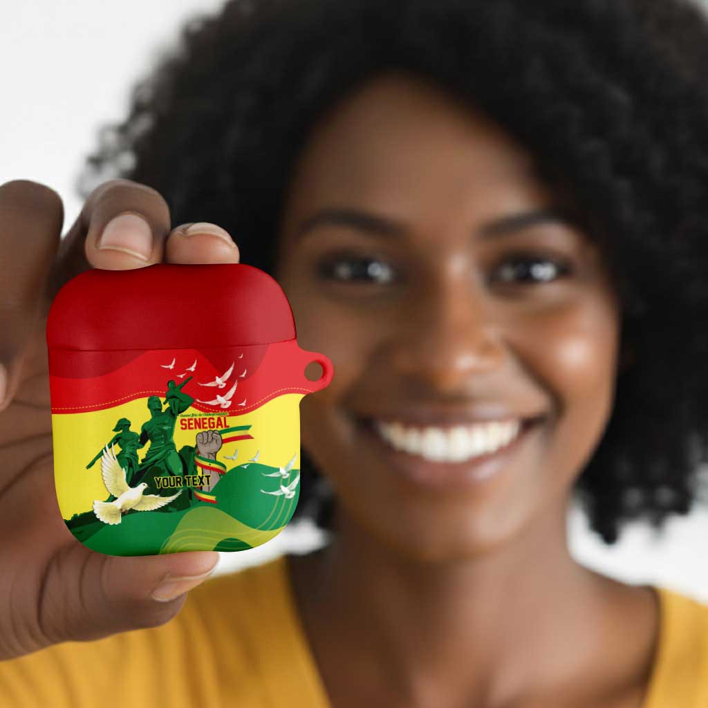 Personalized Senegal Independence Day AirPods Case African Renaissance Monument