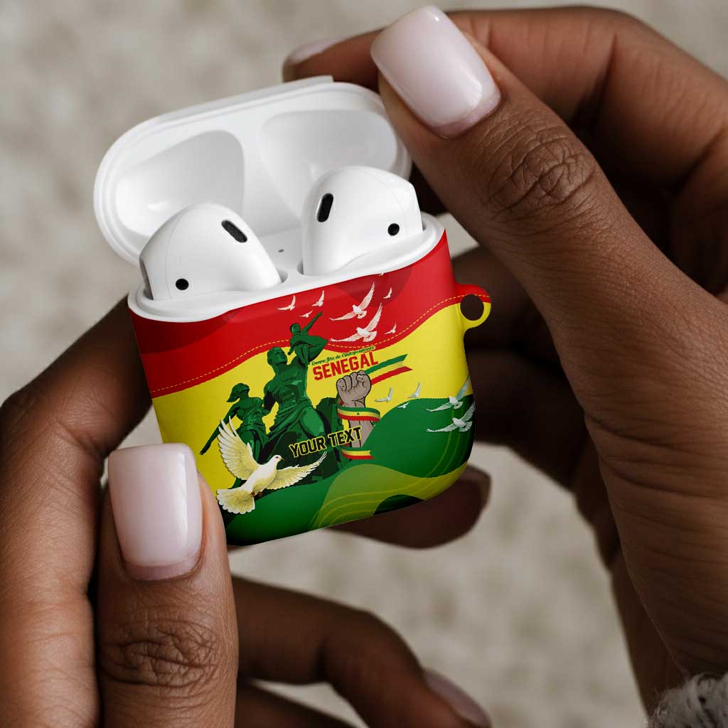 Personalized Senegal Independence Day AirPods Case African Renaissance Monument
