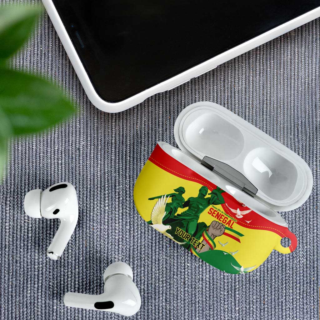 Personalized Senegal Independence Day AirPods Case African Renaissance Monument