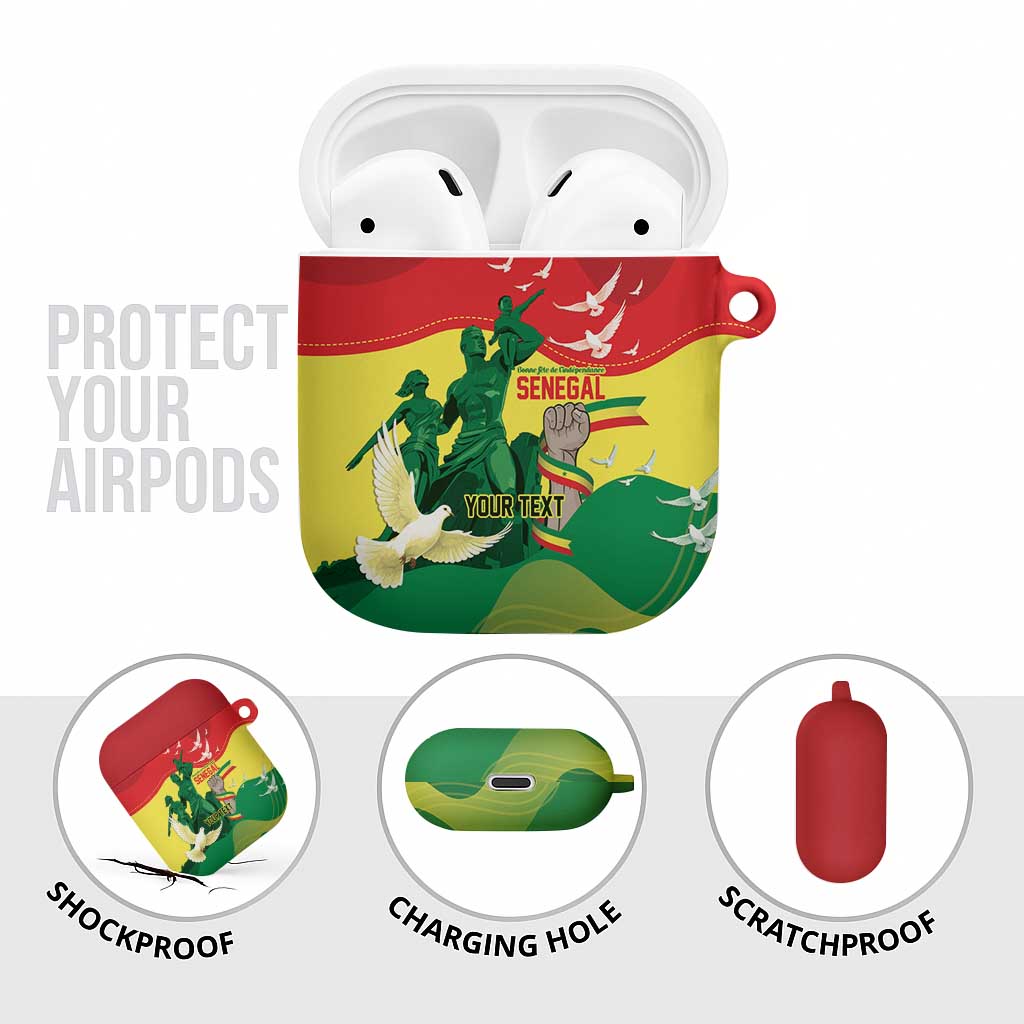 Personalized Senegal Independence Day AirPods Case African Renaissance Monument