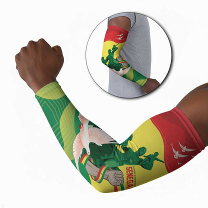 Personalized Senegal Independence Day Arm Sleeves African Renaissance Monument