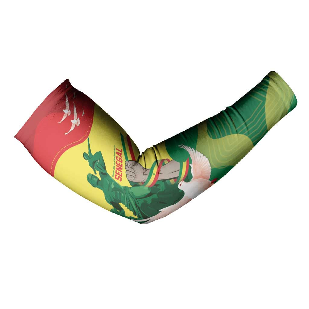 Personalized Senegal Independence Day Arm Sleeves African Renaissance Monument