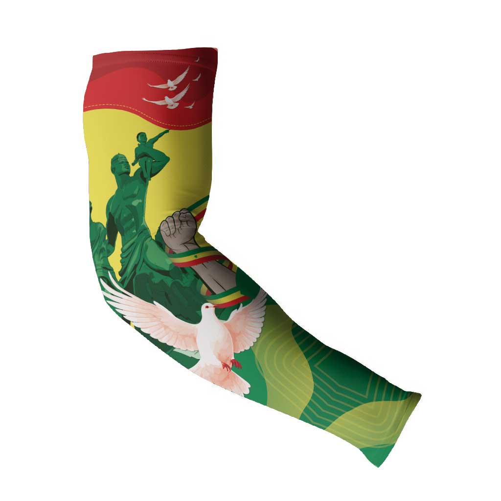 Personalized Senegal Independence Day Arm Sleeves African Renaissance Monument