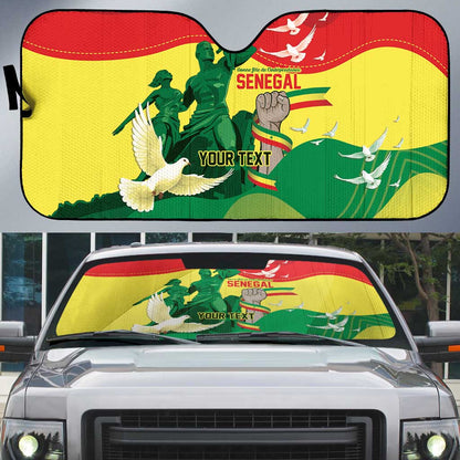 Personalized Senegal Independence Day Auto Sun Shade African Renaissance Monument