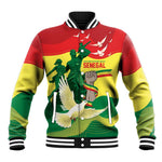 Personalized Senegal Independence Day Baseball Jacket African Renaissance Monument