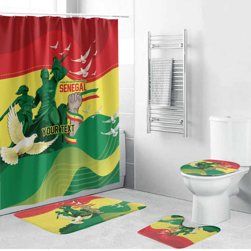 Personalized Senegal Independence Day Bathroom Set African Renaissance Monument