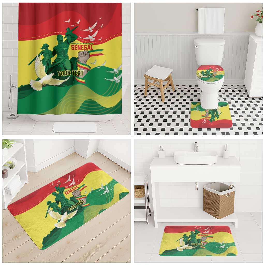Personalized Senegal Independence Day Bathroom Set African Renaissance Monument