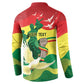 Personalized Senegal Independence Day Button Sweatshirt African Renaissance Monument