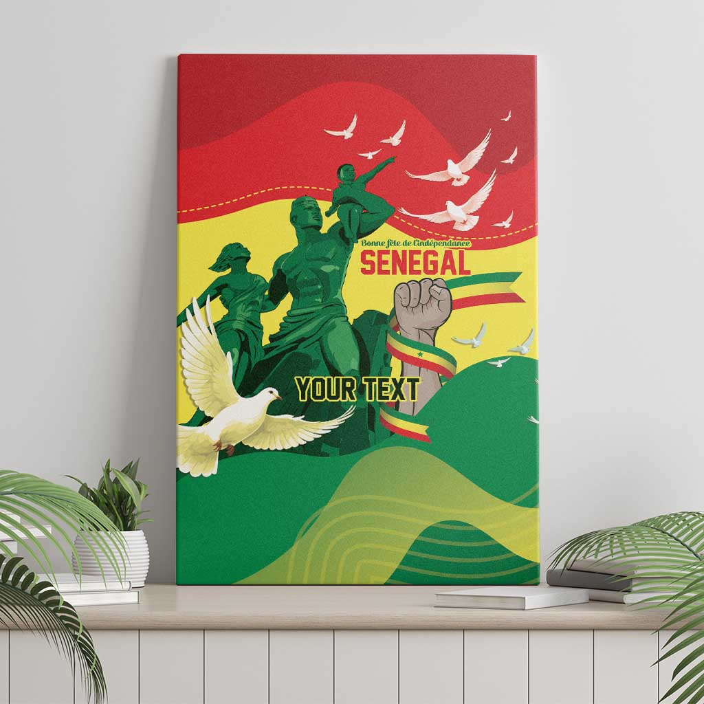 Personalized Senegal Independence Day Canvas Wall Art African Renaissance Monument