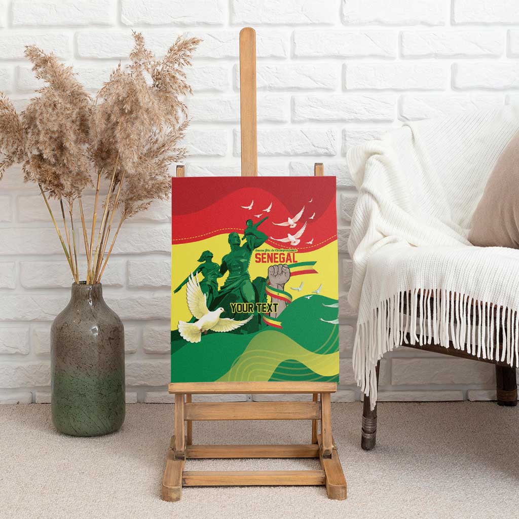 Personalized Senegal Independence Day Canvas Wall Art African Renaissance Monument