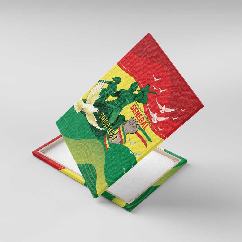 Personalized Senegal Independence Day Canvas Wall Art African Renaissance Monument