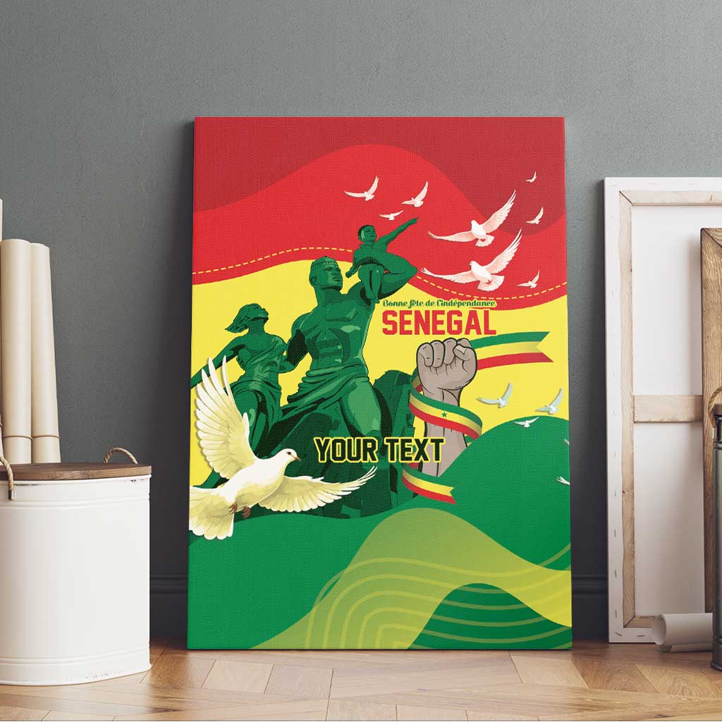 Personalized Senegal Independence Day Canvas Wall Art African Renaissance Monument