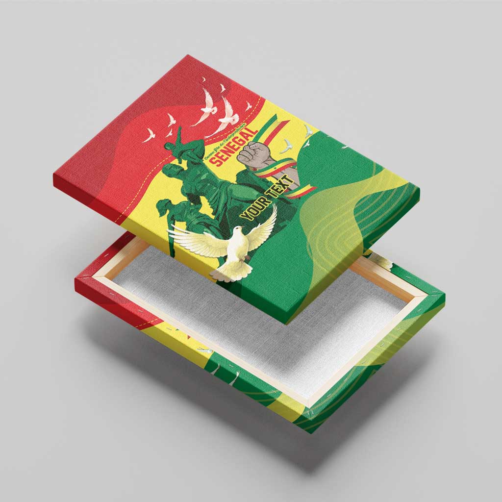 Personalized Senegal Independence Day Canvas Wall Art African Renaissance Monument