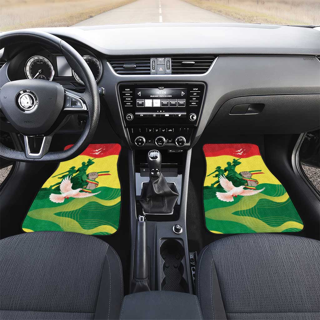 Personalized Senegal Independence Day Car Mats African Renaissance Monument