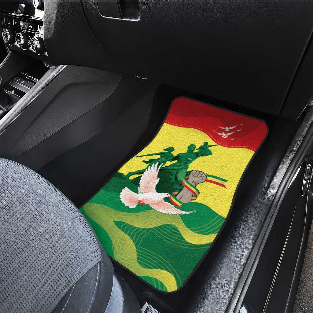 Personalized Senegal Independence Day Car Mats African Renaissance Monument