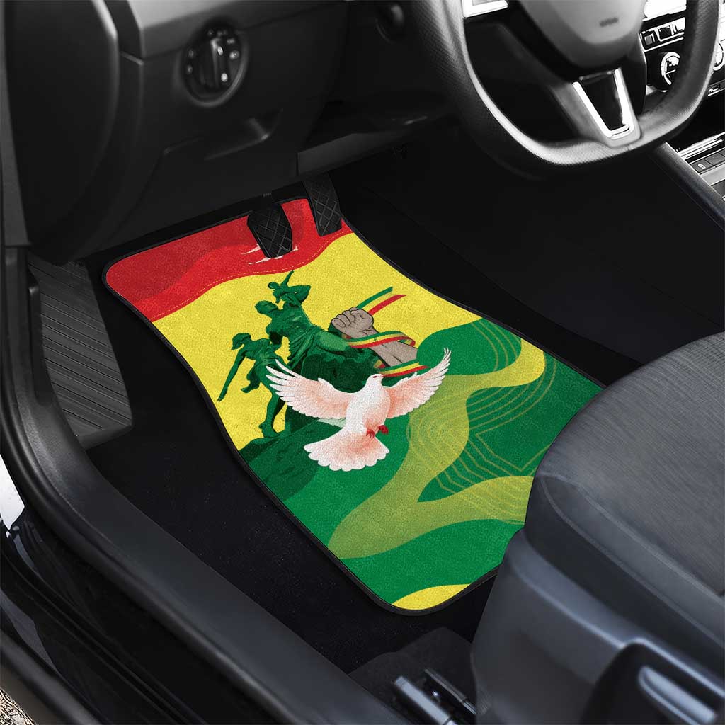 Personalized Senegal Independence Day Car Mats African Renaissance Monument