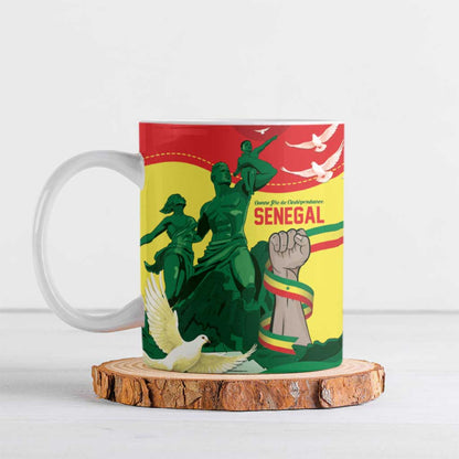 Personalized Senegal Independence Day Ceramic Mug African Renaissance Monument