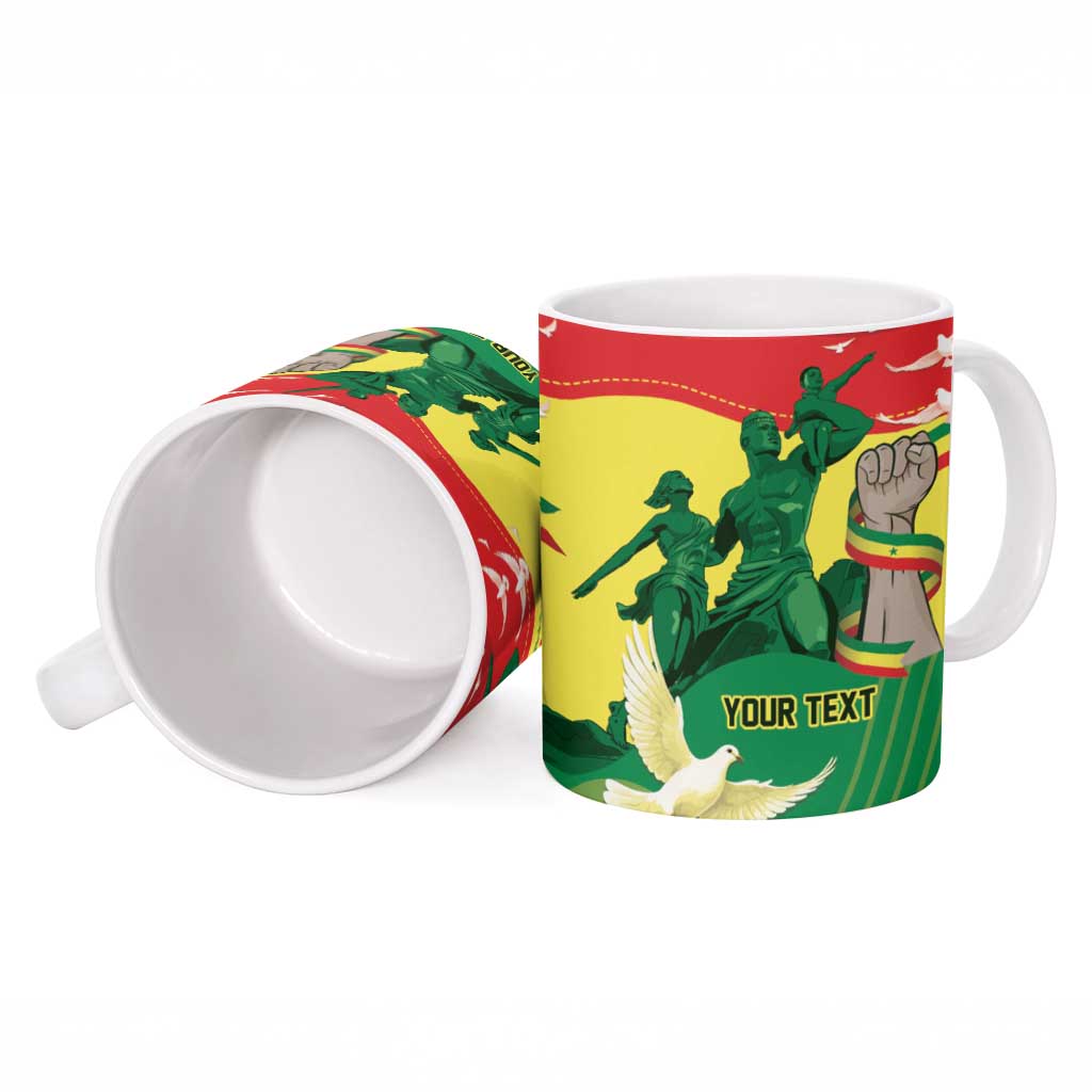 Personalized Senegal Independence Day Ceramic Mug African Renaissance Monument