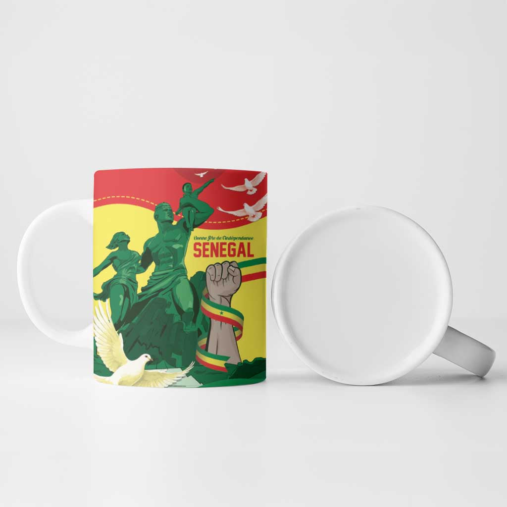 Personalized Senegal Independence Day Ceramic Mug African Renaissance Monument