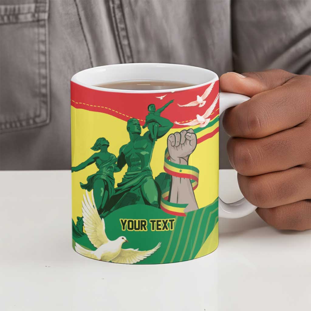 Personalized Senegal Independence Day Ceramic Mug African Renaissance Monument