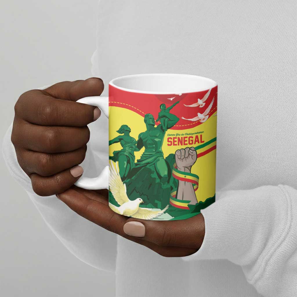 Personalized Senegal Independence Day Ceramic Mug African Renaissance Monument