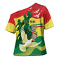 Personalized Senegal Independence Day Cross Shoulder Shirt African Renaissance Monument