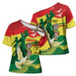 Personalized Senegal Independence Day Cross Shoulder Shirt African Renaissance Monument