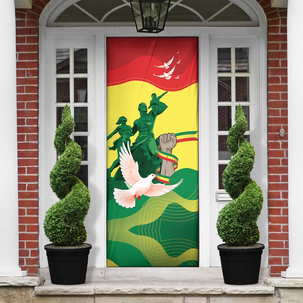 Personalized Senegal Independence Day Door Cover African Renaissance Monument