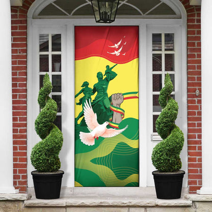 Personalized Senegal Independence Day Door Cover African Renaissance Monument