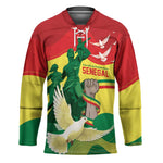 Personalized Senegal Independence Day Hockey Jersey African Renaissance Monument