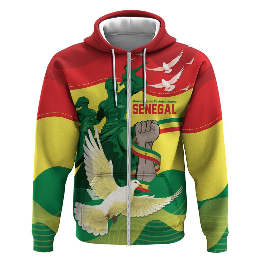 Personalized Senegal Independence Day Hoodie African Renaissance Monument