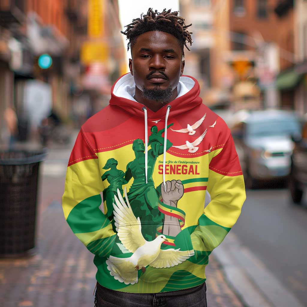 Personalized Senegal Independence Day Hoodie African Renaissance Monument