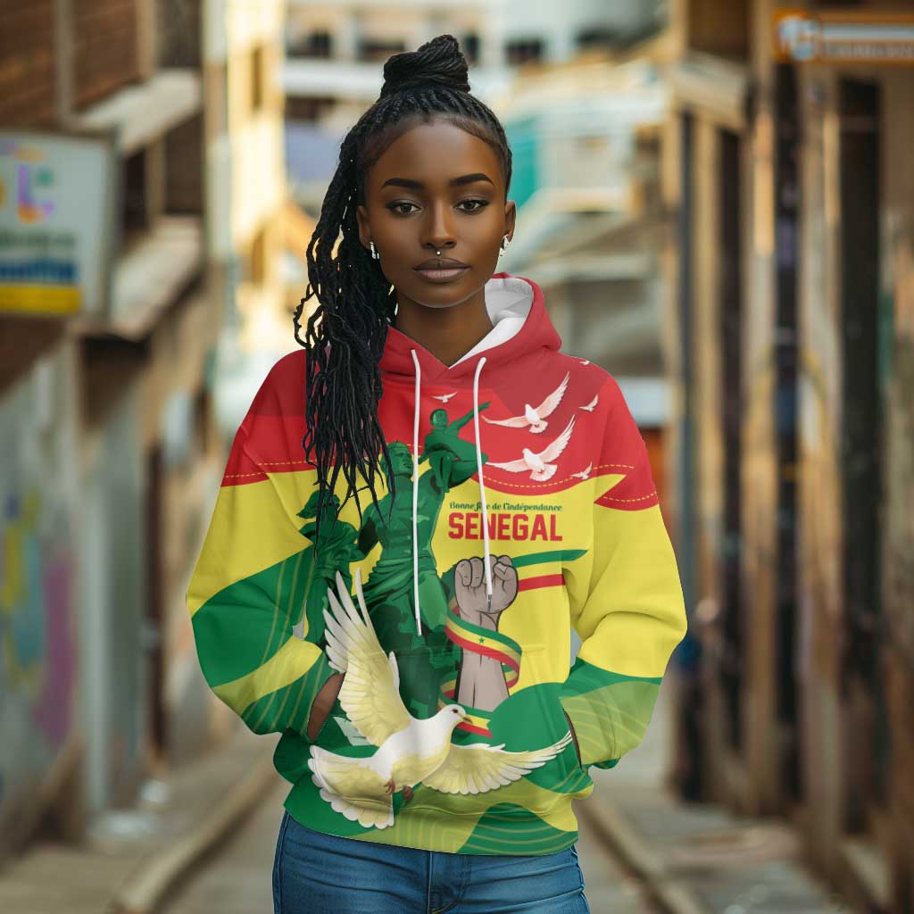 Personalized Senegal Independence Day Hoodie African Renaissance Monument