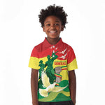 Personalized Senegal Independence Day Kid Polo Shirt African Renaissance Monument