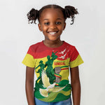 Personalized Senegal Independence Day Kid T shirt African Renaissance Monument